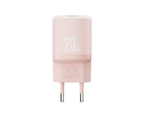 МЗП XO L143(EU) PD20W Single USB-C Charger Рожевий mag-692068085963460198