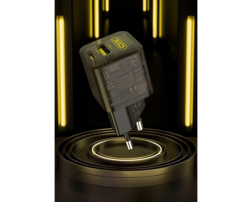 МЗП XO CE05(EU) PD30W+QC3.0 18W fast charger with Lightning cable Коричневий mag-692068083268219258