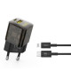 МЗП XO CE05(EU) PD30W+QC3.0 18W fast charger with Lightning cable Коричневий mag-692068083268219258