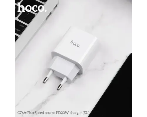 МЗП HOCO C76A Plus Speed source PD20W White mag-6931474746917144440