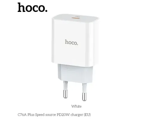 МЗП HOCO C76A Plus Speed source PD20W White mag-6931474746917144440