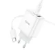 МЗП HOCO C105A Stage 1USB-C/1USB-A/PD20W/QC3.0/3A/C-to-C Cable White mag-6931474782922144000