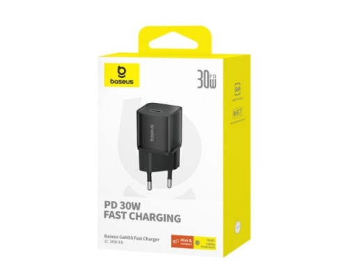 МЗП Baseus GaN5S Fast Charger 1C 30W EU Black P10162504113-00 mag-693217264866456142