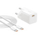 МЗП Baseus GaN5 Fast Charger (mini) 1C 25W EU Cable Type-C to Type-C 1m White P10110909213-01 mag-693217265818260900
