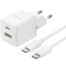 МЗП Baseus Palm Fast Charger C+U 30W + Cable Type-C to Type-C White P1011160A213-01 дефект mag-2000001596050144925