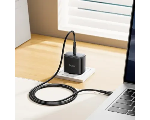 МЗП HOCO C159A Upgrade single-port PD65W charger set C to C Black mag-6942007671996154067