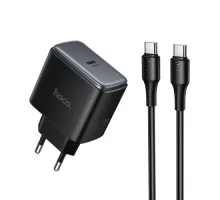 МЗП HOCO C159A Upgrade single-port PD65W charger set C to C Black mag-6942007671996154067