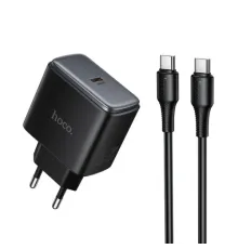 МЗП HOCO C159A Upgrade single-port PD65W charger set C to C Black mag-6942007671996154067