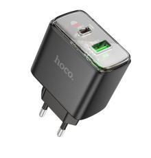 МЗП HOCO CS42A Smart PD30W+QC3.0 charger Black mag-6942007620765143485