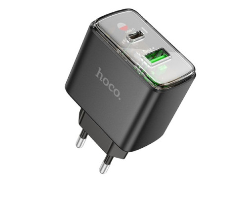 МЗП HOCO CS42A Smart PD30W+QC3.0 charger Black mag-6942007620765143485
