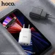 МЗП HOCO C141A Smart dual-port charger set 5V/2.1A +Micro White mag-6942007627894153948