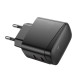 МЗП HOCO CS62A Bright PD45W(2C) charger Black mag-6942007638456139072