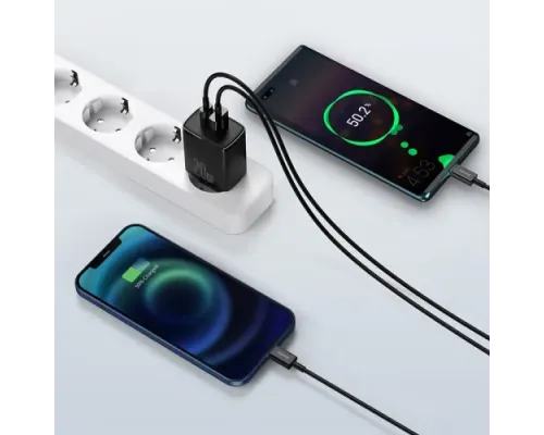 МЗП Baseus Compact Quick Charger U+C 20W EU Black CCXJ-B01 mag-6953156207233147502