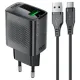 МЗП ACEFAST A90 QC18W GaN (USB-A) Cable USB to Type-C 1,2m Black mag-6974316280064153264