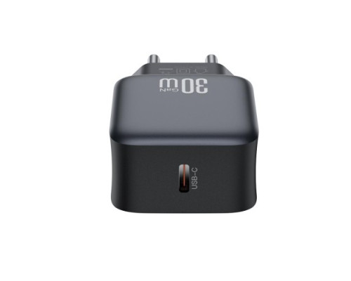 МЗП XO L155(EU) PD30W 1USB-C fast charger Чорний mag-6975837582286140446