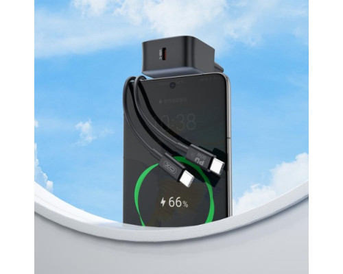 МЗП XO L155(EU) PD30W 1USB-C fast charger Чорний mag-6975837582286140446