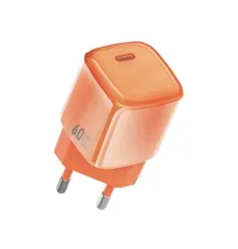 МЗП WiWU Wi-G037 Jelly 60W AVS GaN Fast Charger Orange mag-6979107510719153673