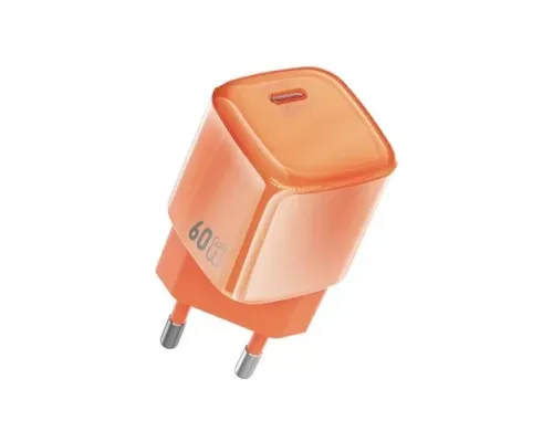 МЗП WiWU Wi-G037 Jelly 60W AVS GaN Fast Charger Orange mag-6979107510719153673