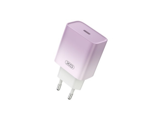 МЗП XO CE18 (EU) PD30W USB-C fast charging charger with Lightning cable Фіолетовий mag-692068085170660142
