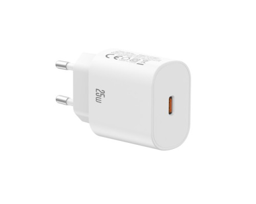 МЗП XO CE25 PD25W USB-C Fast Charger Type-C cable Білий mag-692068085614560166