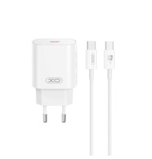 МЗП XO CE25 PD25W USB-C Fast Charger Type-C cable Білий mag-692068085614560166