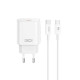 МЗП XO CE25 PD25W USB-C Fast Charger Type-C cable Білий mag-692068085614560166