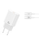 МЗП XO CE25 PD25W USB-C Fast Charger Type-C cable Білий mag-692068085614560166