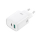 МЗП XO CE29 20W 1USB-A+1USB-C Fast Charger with TYPE-C cable (NB-Q231A) Білий mag-692068085900960188