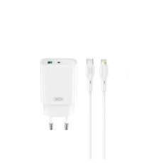 МЗП XO CE29 20W 1USB-A+1USB-C Fast Charger with TYPE-C cable (NB-Q231A) Білий mag-692068085900960188