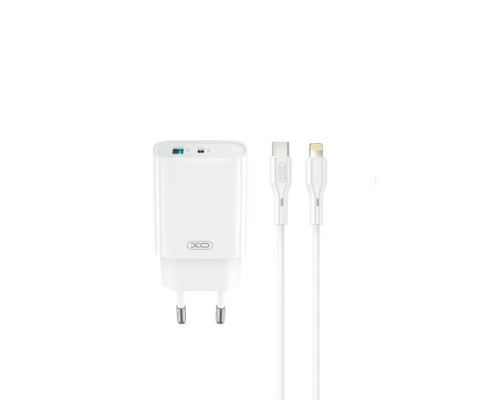 МЗП XO CE29 20W 1USB-A+1USB-C Fast Charger with TYPE-C cable (NB-Q231A) Білий mag-692068085900960188