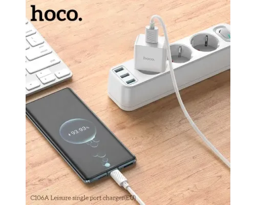 МЗП HOCO C106A Leisure 1USB/2,1A White mag-6931474783882146025