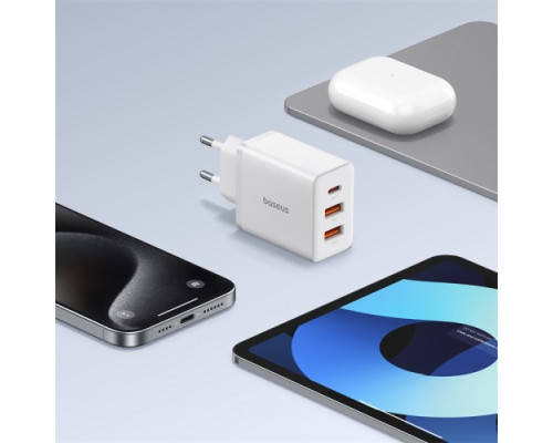 МЗП Baseus Cube Fast Charger 2U+C 30W EU Cluster White P10111402213-00 mag-6932172651145128963