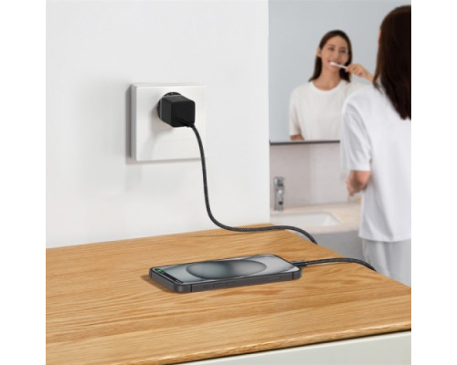 МЗП Baseus GaN5 Fast Charger(mini) 1C 20W Cable Type-C to Type-C 1m Black P10110900113-00 mag-6932172654504135320