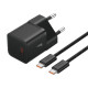 МЗП Baseus GaN5 Fast Charger(mini) 1C 20W Cable Type-C to Type-C 1m Black P10110900113-00 mag-6932172654504135320