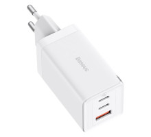 МЗП Baseus GaN5 Pro Fast Charger 2C+U 65W EU Cable Type-C to Type-C 1m White CCGP120202 mag-6932172617516128877