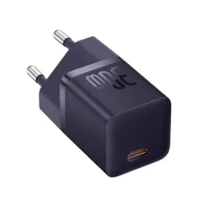 МЗП Baseus GaN5 Fast Charger(mini) 1C 30W EU Purple CCGN070705 mag-6932172624460144956