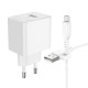 МЗП BOROFONE BAS12A Erudite single port 18W/QC3.0/1USB + Micro білий mag-6941991104763137603
