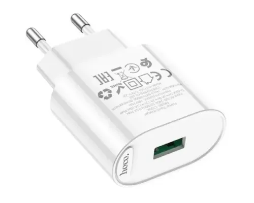 МЗП HOCO C109A Fighter single port charge 10.5W EU White mag-6942007656580153865