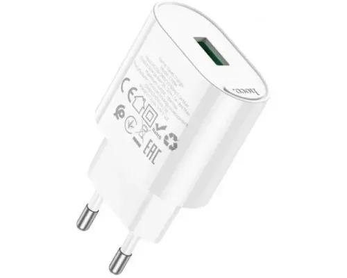 МЗП HOCO C109A Fighter single port charge 10.5W EU White mag-6942007656580153865