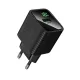 МЗП HOCO CS81A Excellent single port QC3.0 charger with digital display(EU) Black mag-6942007664462153101