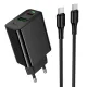 МЗП HOCO CS94A Leader PD20W+QC3.0 charger set(C to C) (EU) black mag-6942007671118153046