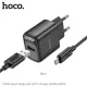 МЗП HOCO C140A Smart single port QC3.0 charger set 18W (QC/FCP/AFC) +Micro Black mag-6942007627801153091
