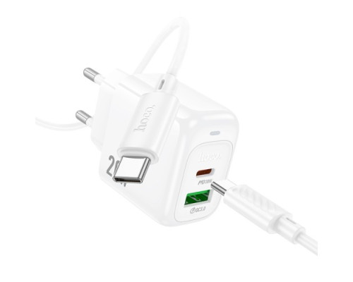 МЗП HOCO CS54A Surplus PD20W+QC3.0 charger set(C to C) White mag-6942007631532137373