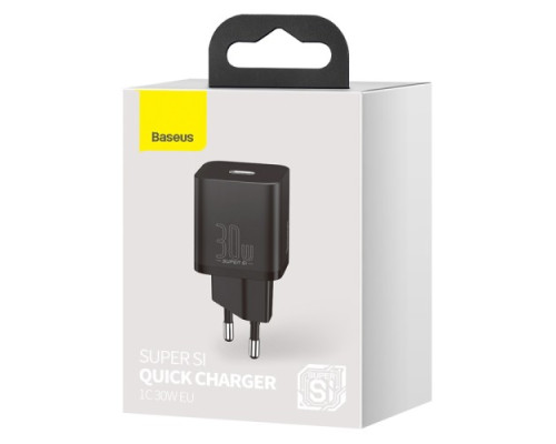МЗП Baseus Super Si Quick Charger 1C 30W EU Black CCSUP-J01 mag-695315620506256184
