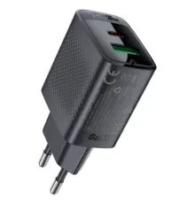 МЗП ACEFAST A78 PD20W GaN (USB-A+USB-C) charger Black mag-6974316283256153277