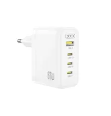 МЗП XO CE39(EU) 67W GaN Fast Charger (3x USB-C 67W / 1x USB-A 22.5W) білий mag-6975837589193153756