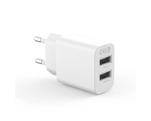 МЗП XO L109 2USB-A 2.4A Charger Білий mag-6920680845293136200