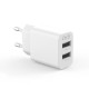 МЗП XO L109 2USB-A 2.4A Charger Білий mag-6920680845293136200