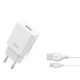 МЗП XO L127 USB-A QC18W Fast Charging Charger with Micro cable Білий mag-6920680846948140364