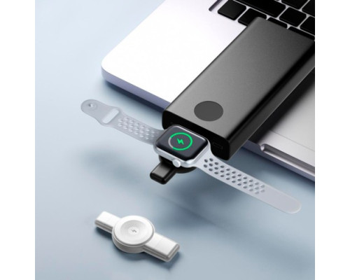 МЗП XO CX026 Apple/Samsung USB-A/, Type-c Watch Wireless Charger Білий mag-692068085657260167